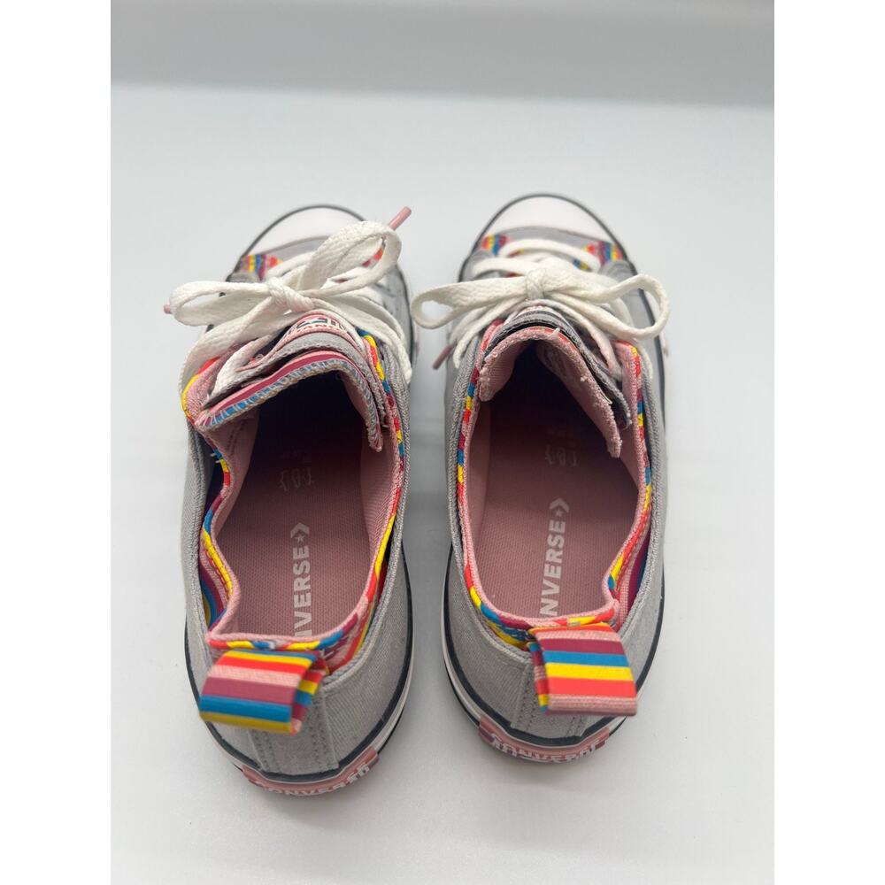 Converse All Star - Gray Rainbow Stripe Sneaker SIZE 8 - Picture 2 of 6
